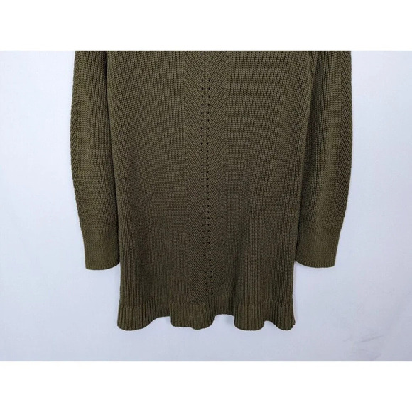 SOFT SURROUNDINGS M Green Embroidered Bead 3D Floral Cardigan Sweater Jacket - Picture 10 of 16